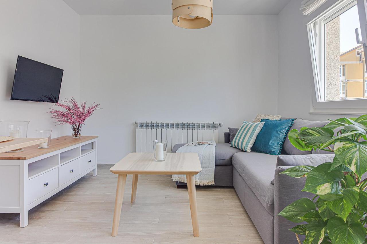 Apartamentos Playa De Finisterre Exteriör bild